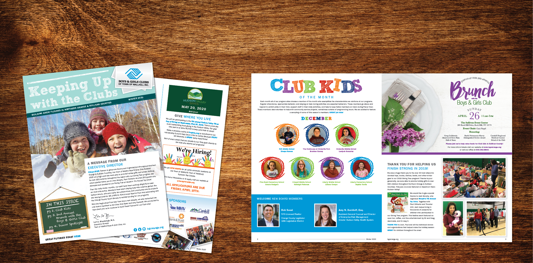 Town of Wallkill Boys & Girls Clubs Winter 2020 Newsletter Slide